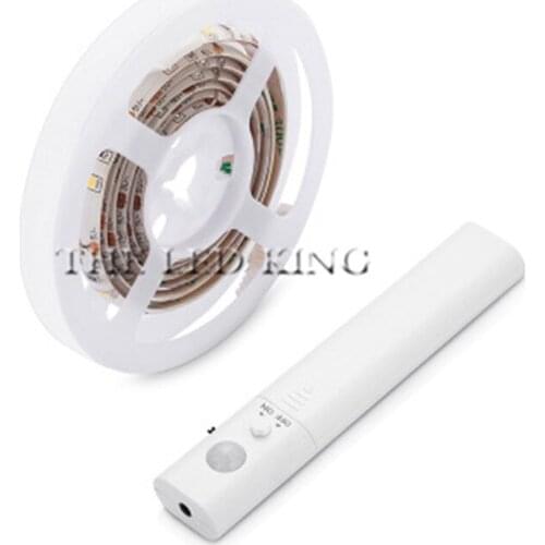 1M 2M 3M 4M 5M LED Strip PIR Motion Sensor Light Smart Turn ON OFF Bed Light Flexiable LED Strip lamp For Closet Stairs Kitchen