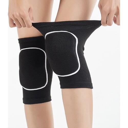 1 Pair High Stretchy Sports Knee Pads Sponge Padded Shockproof Protective Knee Brace Fitness Knee Support Protection