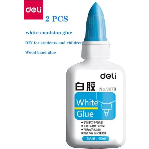 2PCS 40ml white glue white emulsion glue quick drying emulsion adhesive student DIY woodworking manual adhesive