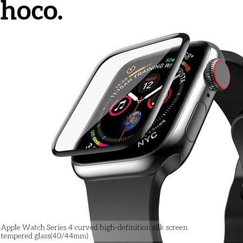 HOCO 9H 3D Curved Full Coverage Tempered Glass Screen Film For Apple Watch iWatch Series 5 Series 4 40mm 44mm Screen Protector