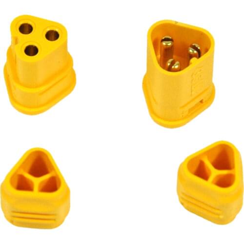 5 Sets AMASS MT60 3.5mm 3 pole Bullet Connector Plug Set For RC ESC to Motor