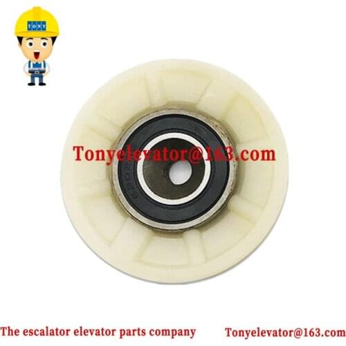 K200 K300 Elevator car door wire rope pulley 64*9*6202 OD64mm ID10mm W9mm Bearing 6202 Use for Thyssen