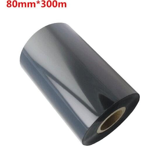 80*300 Strengthened Wax Ribbon 80mm X 300m Black Ink Ribbons 80mmX300mm Barcode Label Printer Wax Ribbons