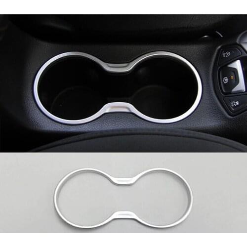 ACCESSORIES FIT For Jeep Compass 2017 CHROME CUP HOLDER FRAME PANEL COVER TRIM CENTER CONSOLE GARNISH Car styling