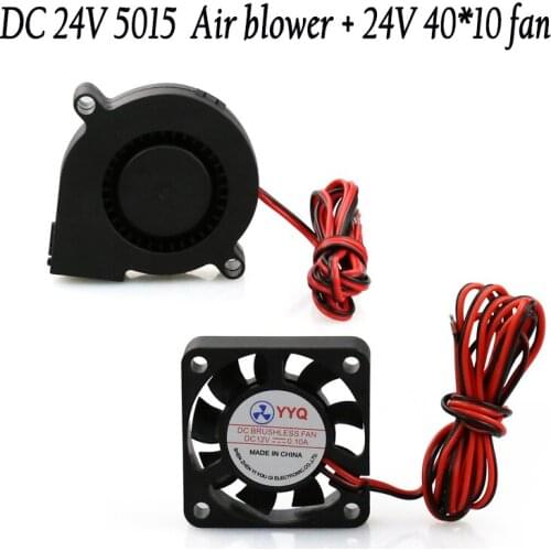 Anet 5015 ultra-quiet DC24V Cooling extruder Air blower+40*10Fan Circuit board for Reprap Prusa Universal 3D Printer Parts