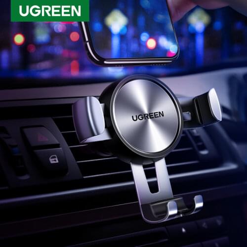 Ugreen Car Phone Holder for Mobile Smartphone Support In Car Cell Phone Stand for iPhone 11 Auto Vent Mount Gravity Holder Stand