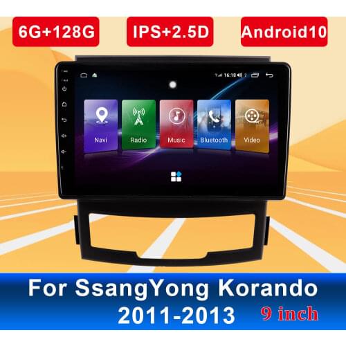 Car Navigator For SsangYong Korando 2011-2013 9 Inch ISP HD Horizontal Screen Video Stereo Audio Player Radio GPS Navigation
