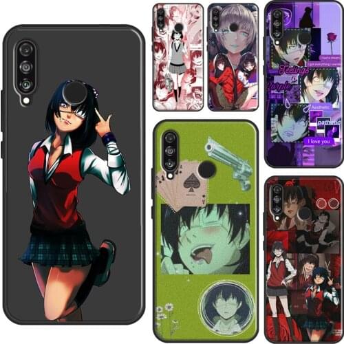 Ikishima Midari Kakegurui Anime Case For Huawei P30 Pro P20 P40 Lite P Smart 2021 Nova 5T For Honor 8X 9X 9S 10 X Lite