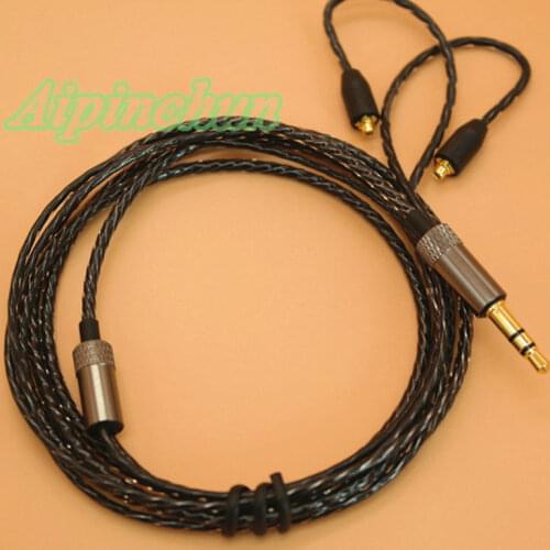 Aipinchun MMCX Headphones Cable for Shure SE215 SE535 SE846 SE425 SE315 for Westone W60 W50 W40 UE900 T100 XBA-Z5 XBA-A3 um pro