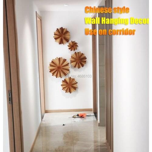 Chinese style Creative wall hanging decorations for Corridor 3D Art wall decorations living room Decoration Crafts TV Background