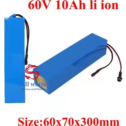 Customize 60V 10Ah Lithium ion 60v 13AH li ion 18650 batteria With BMS for two Wheel Foldable Scooter bike 500w 900w + charger