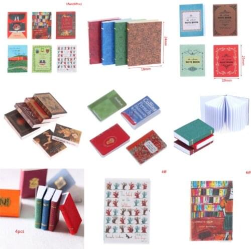 Dollhouse Miniature Book Model Notebook Doll House Furniture Doll House Furniture Decoration Accessories Toys