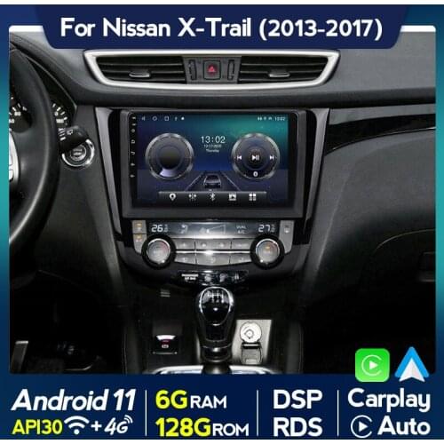 DSP 4G LTE 6G+128G Android 11 For Nissan X-Trail Xtrail X Trail 3 T32 Qashqai 2 J11 2013 - 2017 Car Multimedia Radio DVD Player