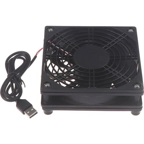 New Router Fan DIY PC Cooler TV Box Wireless Cooling 5V USB Power 120mm Fan 12cm x 12cm x 3.5cm