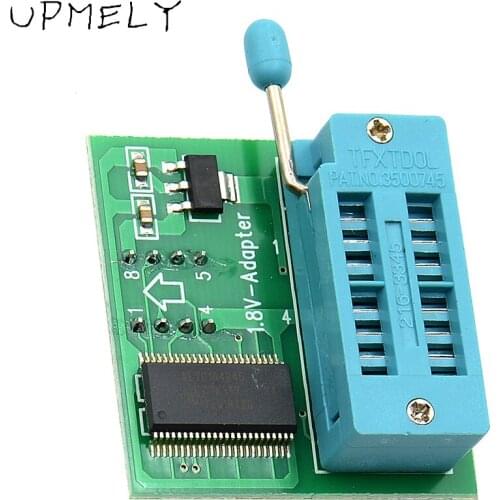 Original Upmely 1.8V Adapter for Motherboard SPI Flash SOP8 DIP8 W25 MX25 Use on Programmers TL866II EZP2019 High Quality