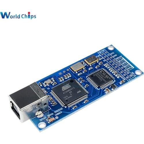 ATSAM3U1C XC2C64A DU1 USB to IIS Digital Interface DAC Decoder Board Support DSD512 32bit 384K I2S DSD Output for Amanero