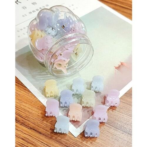 Popular Hot Sale 30 / Box Color Acrylic Mini Hairpin Girls Hair Clip