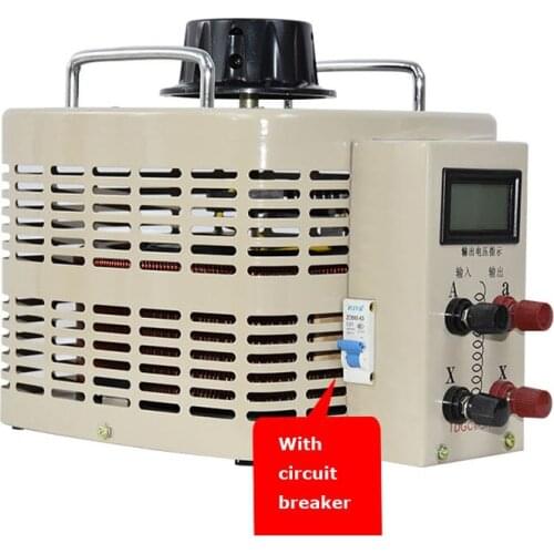Voltage Regulator Input 220V Output 0-250V Digital Variable Transformer 5000W Single-Phase Digital Voltage Stabilizer TDGC2-5kva