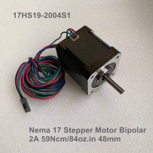 1.8 degree Nema17 stepper motor 17HS19-2004S1 4-Lead /2A/2.8V/59Ncm/84oz.in CNC Mill Cut Engraver / DIY 3D printe