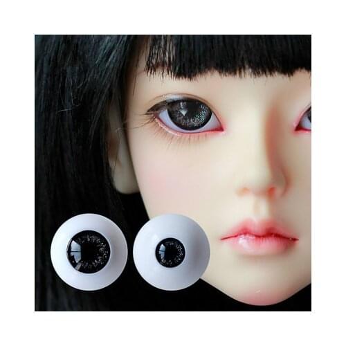 BJD doll simulation eye ball size fashion pressure eye ball 12mm14mm16mm18mm small iris dark mysterious eye nebula grey color
