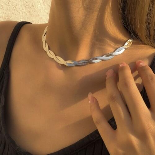 Modern Jewelry Choker Necklace 2021 New Simply Hot Selling Chain Necklace For Women Girl Fine Accessories