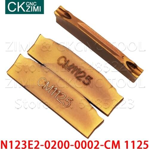 N123E2-0200-0002-CM 1125 N123E2 0200 0002 CM 1125 2mm carbide grooving insert cutting turning tool CNC metal lathe for non-metal