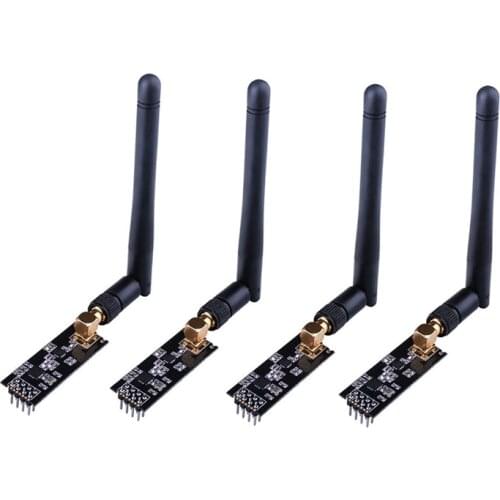 Top 4PCS 2.4G NRF24L01+PA+LNA Wireless Module with Antenna 1000 Meters Long Distance for Arduino