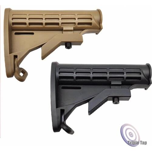 Outdoor Tactical Game Equipment for Airsoft Air Guns M4 Water Bullet Nylon Rear Buttstock AR15 Model Rifle Paintball Accessories