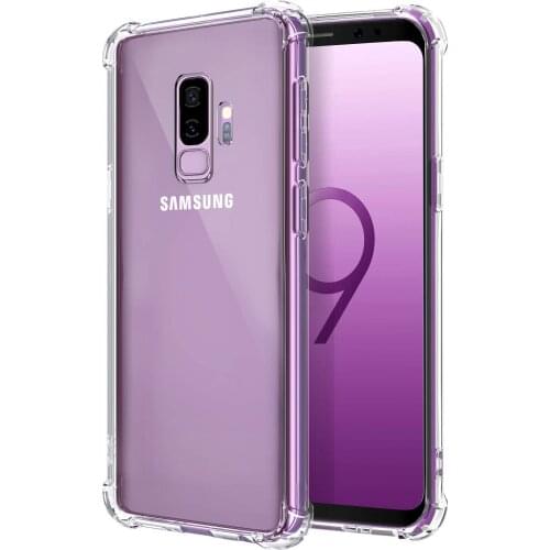 100pcs/lot.Crystal Clear Shockproof Durable Flexible TPU Case Cover for Samsung Galaxy S9 PLUS S8 S10 S10E S20 Ultra Note 10