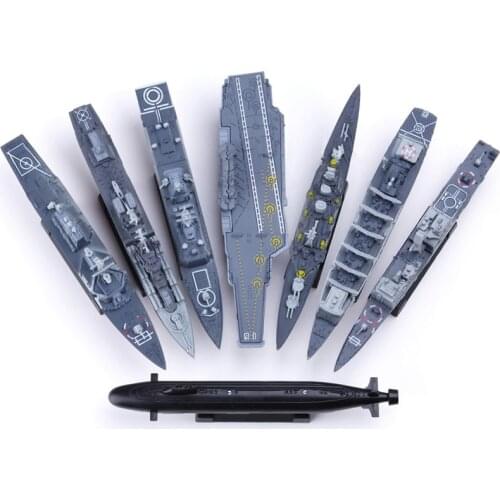 8Set Assemble Puzzle Model Building Nuclear Submarine Simulation Boat Cruiser Destroyer Nuclear Submarine Military Toys for Boy