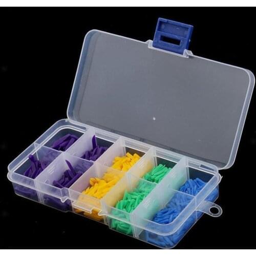 800pcs Disposable Teeth Diastema Dental Plastic Wedges Disposable Dental Consumable Oral Denture Material Supply 4 Sizes