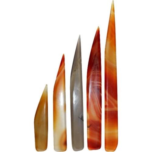 Agate knife jewelry polishing agate burnisher wit hout handle-knife shape A variety of specifications to choose