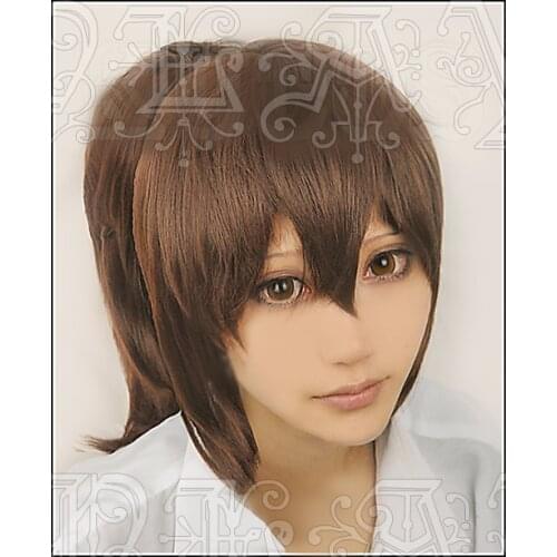 Anime Spirited Away Ogino Chihiro Cosplay Wigs Brown Heat Resistant Synthetic Hair Wig + Wig Cap