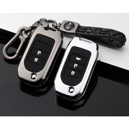 Zinc Alloy Car Key Cover Case Full Protection For Civic CR-V HR-V Accord Jade Crider Odyssey 2016 2019 2018 2017 Accessories