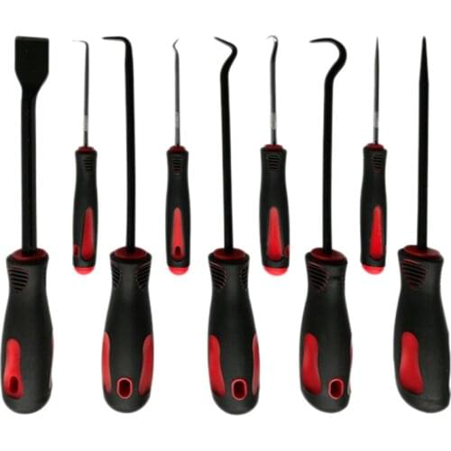 HLZS-9 Pcs Pick Set Tools Precision Pick & Hook Set with Scraper Automotive Electronic Hand Tools Precision Hooks Puller