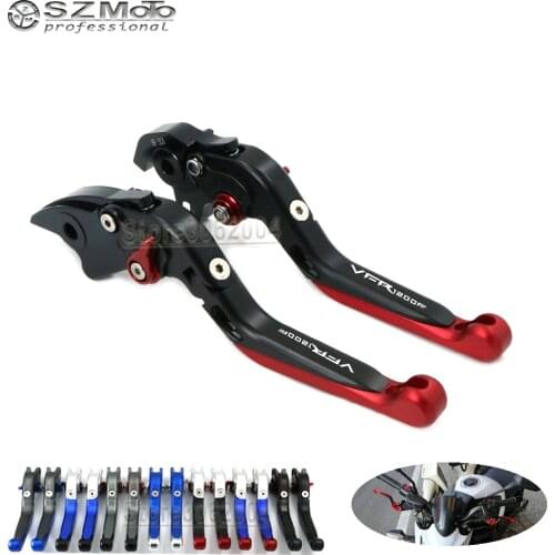 For HONDA VFR1200F VFR1200 VFR 1200F 2010-2014 2013 Motorcycle Folding Extendable Adjustable Brakes Clutch Levers With LOGO CNC