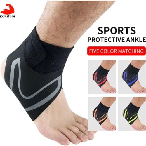 KoKossi 1PCS Right Left Foot Ankle Protector Sports Ankle Support Elastic Ankle Brace Guard Foot Support Sports Gear Four Color