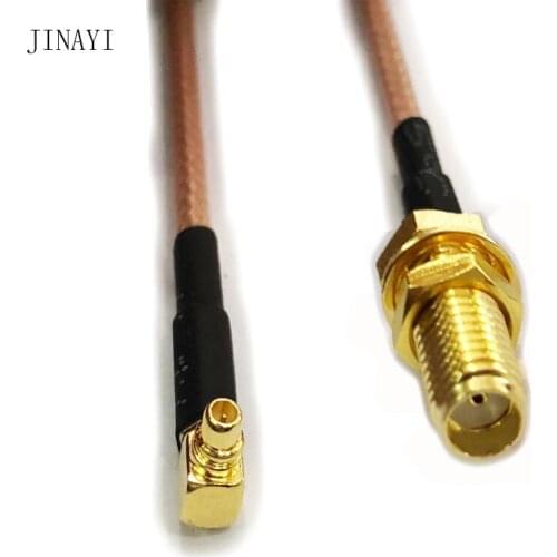 10pcs SMA Female to MMCX Male Right Angle Connector RF Pigtail Cable RG316 10cm 15cm 20cm 30cm 50cm