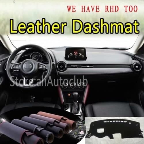 For Mazda Cx-3 Mazda2 Demio 2014 2015 2016 2017 2018 2019 Leather Dashmat Dashboard Cover Prevent Sunlight Pads Dash Mat Carpet
