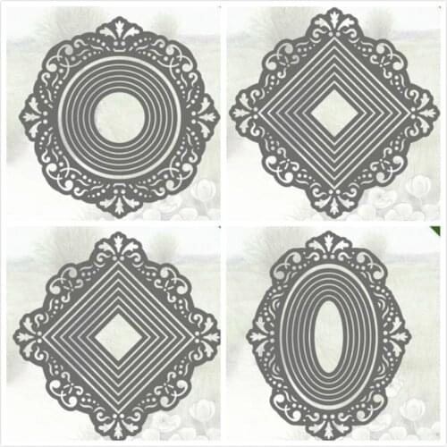 Carbon steel metal cutting die suitable for Christmas DIY scrapbook 3D greeting card making creative frame 2021 new products