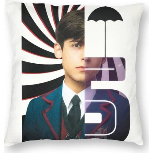 Fashion Umbrella Academy Number 5 Square Throw Pillow Cover Home Decorative Double-sided Printed Tv Series Cushion Cover for Car