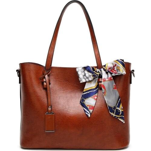 Fashion Women Scarves Handbags Large Capacity Female Messenger Bags Big Shoulder Bag Tote High Quality Leather Casual Tote Bag