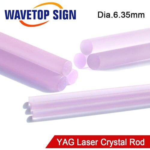 WaveTopSign Laser Welding Machine Crystal Rod Laser Cutting Machine YAG Crystal Rod Size Dia.3-6.35mm Length 80-145mm