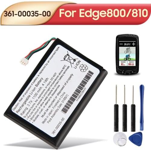 Original Replacement Battery 361-00035-00 361-00035-07 361-00035-03 For Garmin Edge 800 810 GPS Cycle Computer Battery 1100mAh