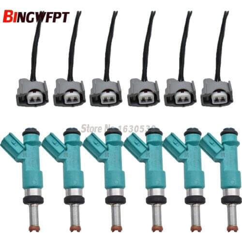 6pcs/lot original Fuel Injectors With plugs for Toyota Highlander Camry RAV4 Lexus 23250-31090 23209-31090 2325031090 2320931090
