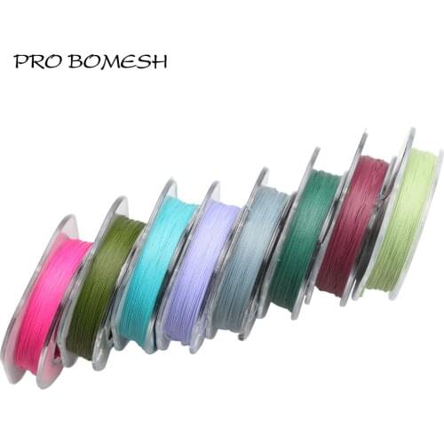 Pro Bomesh 7Spools/Pack 50m/Spool 200D NCP Wrapping Thread Color Fast DIY Fishing Rod Building Material Componet Repair Kit