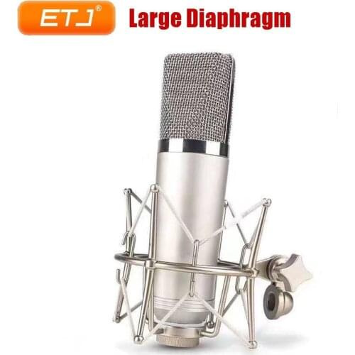 Professional Large Diaphragm Condenser Microphone U87 Studio Recording High Sensitivity Condenser Mic 48V Phantom Power 22001
