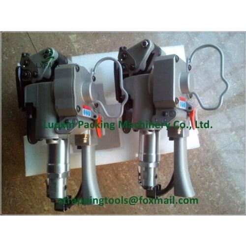 Lowest Factory Pricepneumatic PET/PP plastic strapping tools bander, with tensioner and welding function, for 13-19mm strappings