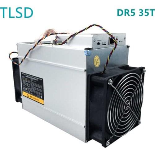 TLSD Used Antminer DR5 35T Bitcoin Mining Machine with Power Supply