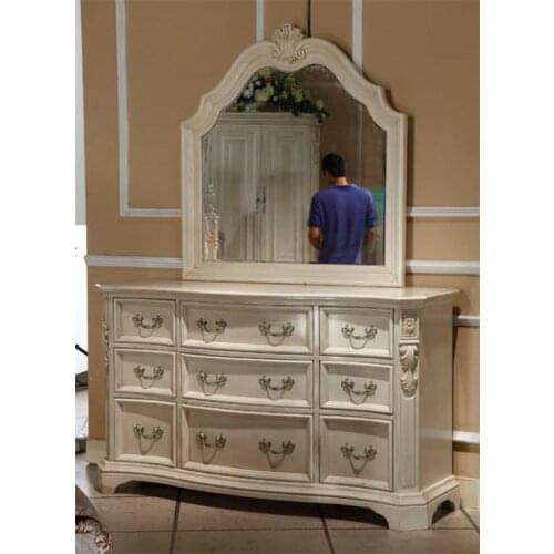 Bedroom vanity table with mirror dresser GH10